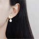 925 Sterling Silver 18K Gold Copper Pearl Butterfly Optimism Stud Earrings 925 Sterling Silver 18K Gold Copper Pearl Butterfly Optimism Stud Earrings