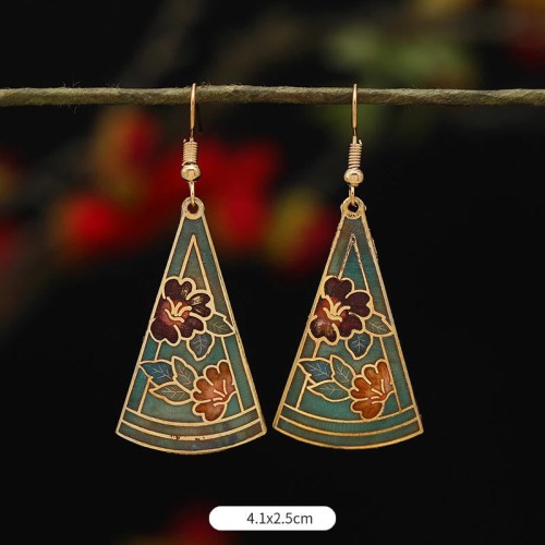Lotus Butterfly Flower Alloy Copper Enlightenment Earrings Lotus Butterfly Flower Alloy Copper Enlightenment Earrings