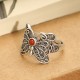 925 Sterling Silver Red Agate Butterfly Self-acceptance Jewelry Set 925 Sterling Silver Red Agate Butterfly Self-acceptance Jewelry Set