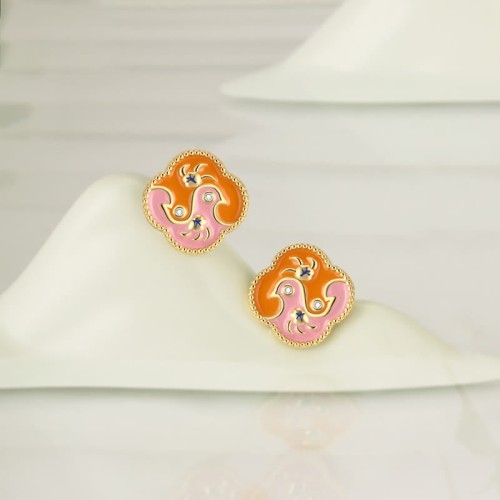 18K Gold-Plated Copper Two Birds Zircon Healing Jewelry Set 18K Gold-Plated Copper Two Birds Zircon Healing Jewelry Set