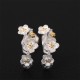 925 Sterling Silver Plum Blossom Floral Blessing Earrings 925 Sterling Silver Plum Blossom Floral Blessing Earrings