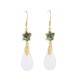 FengShui White Jade Luck Drop Earrings FengShui White Jade Luck Drop Earrings
