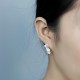 925 Sterling Silver Plum Blossom Floral Blessing Earrings 925 Sterling Silver Plum Blossom Floral Blessing Earrings