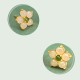 925 Sterling Silver Hetian Jade Luck Flower Stud Earrings 925 Sterling Silver Hetian Jade Luck Flower Stud Earrings