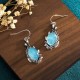 925 Sterling Silver Blue Chalcedony Koi Fish Vitality Earrings 925 Sterling Silver Blue Chalcedony Koi Fish Vitality Earrings