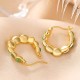925 Silver Gold-Plated Hetian Cyan Jade Pea Earrings 925 Silver Gold-Plated Hetian Cyan Jade Pea Earrings