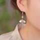 14K Gold Filled Copper Jade Fan Bamboo Earrings 14K Gold Filled Copper Jade Fan Bamboo Earrings