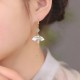 14K Gold Filled Copper Jade Fan Bamboo Earrings 14K Gold Filled Copper Jade Fan Bamboo Earrings