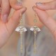 14K Gold Filled Copper Jade Fan Bamboo Earrings 14K Gold Filled Copper Jade Fan Bamboo Earrings