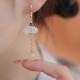 Hetian Jade Lotus Prosperity Earrings Hetian Jade Lotus Prosperity Earrings