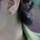 Round Jade Beaded Luck Stud Earrings Round Jade Beaded Luck Stud Earrings