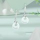 925 Sterling Silver Chalcedony Peace Buckle Year of the Snake Earrings 925 Sterling Silver Chalcedony Peace Buckle Year of the Snake Earrings