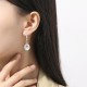 925 Sterling Silver Chalcedony Peace Buckle Year of the Snake Earrings 925 Sterling Silver Chalcedony Peace Buckle Year of the Snake Earrings