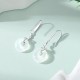 925 Sterling Silver Chalcedony Peace Buckle Year of the Snake Earrings 925 Sterling Silver Chalcedony Peace Buckle Year of the Snake Earrings