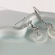 925 Sterling Silver Chalcedony Peace Buckle Year of the Snake Earrings 925 Sterling Silver Chalcedony Peace Buckle Year of the Snake Earrings