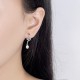 925 Sterling Silver Pearl Snake Year Blessing Earrings