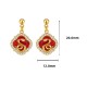 925 Sterling Silver Snake Year Blessing Earrings