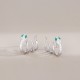 925 Sterling Silver Green-eyed Snake Year of the Snake Earrings 925 Sterling Silver Green-eyed Snake Year of the Snake Earrings