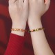 925 Sterling Silver Year of the Snake Golden Snake Luck Jewelry Set