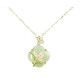 925 Sterling Silver Magnolia Butterfly Hetian Jade Blessing Jewelry Set