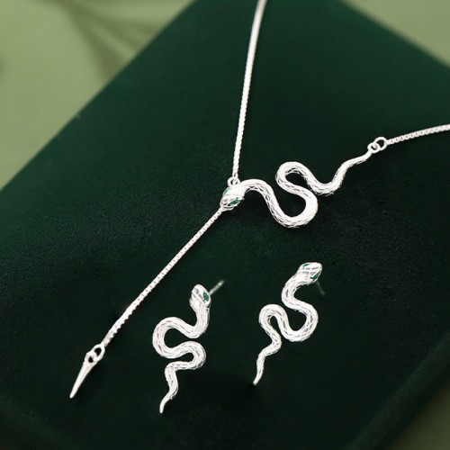 925 Sterling Silver Year of the Snake Balance Jewelry Set