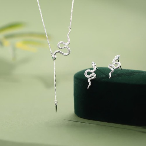 925 Sterling Silver Year of the Snake Balance Jewelry Set