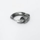 925 Sterling Silver Hand-hammered Protection Earrings