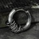 925 Sterling Silver Hand-hammered Protection Earrings