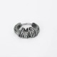 925 Sterling Silver Hand-hammered Protection Earrings