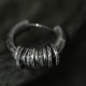 925 Sterling Silver Hand-hammered Protection Earrings