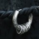 925 Sterling Silver Hand-hammered Protection Earrings