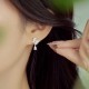 Hetian Jade 925 Sterling Silver Zirconia Pearl Abundance Earrings Hetian Jade 925 Sterling Silver Zirconia Pearl Abundance Earrings