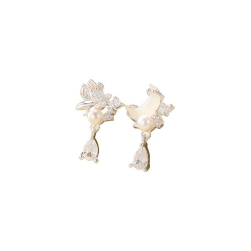 Hetian Jade 925 Sterling Silver Zirconia Pearl Abundance Earrings Hetian Jade 925 Sterling Silver Zirconia Pearl Abundance Earrings
