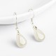 925 Sterling Silver Jade Water Drop Luck Prosperity Earrings 925 Sterling Silver Jade Water Drop Luck Prosperity Earrings