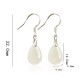 925 Sterling Silver Jade Water Drop Luck Prosperity Earrings 925 Sterling Silver Jade Water Drop Luck Prosperity Earrings