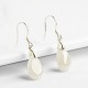 925 Sterling Silver Jade Water Drop Luck Prosperity Earrings 925 Sterling Silver Jade Water Drop Luck Prosperity Earrings