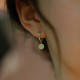 Round Jade Bead Prosperity Earrings Round Jade Bead Prosperity Earrings
