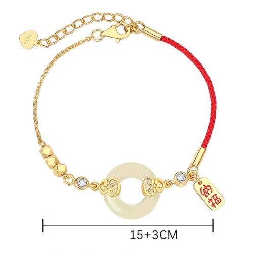 925 Sterling Silver Hetian Jade Gourd Peace Buckle Zircon Jewelry Set 925 Sterling Silver Hetian Jade Gourd Peace Buckle Zircon Jewelry Set