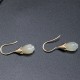 925 Sterling Silver Hetian Jade Magnolia Abundance Earrings 925 Sterling Silver Hetian Jade Magnolia Abundance Earrings