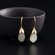 925 Sterling Silver Hetian Jade Magnolia Abundance Earrings 925 Sterling Silver Hetian Jade Magnolia Abundance Earrings