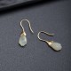 925 Sterling Silver Hetian Jade Magnolia Abundance Earrings 925 Sterling Silver Hetian Jade Magnolia Abundance Earrings
