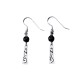 925 Sterling Silver Black Onyx Vine Protection Drop Earrings 925 Sterling Silver Black Onyx Vine Protection Drop Earrings