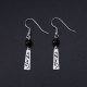 925 Sterling Silver Black Onyx Vine Protection Drop Earrings 925 Sterling Silver Black Onyx Vine Protection Drop Earrings