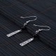 925 Sterling Silver Black Onyx Vine Protection Drop Earrings 925 Sterling Silver Black Onyx Vine Protection Drop Earrings