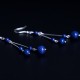 925 Sterling Silver Lazurite Serenity Drop Earrings 925 Sterling Silver Lazurite Serenity Drop Earrings