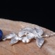 925 Sterling Silver Lazurite Ethnic Flower Earrings 925 Sterling Silver Lazurite Ethnic Flower Earrings