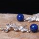 925 Sterling Silver Lazurite Ethnic Flower Earrings 925 Sterling Silver Lazurite Ethnic Flower Earrings