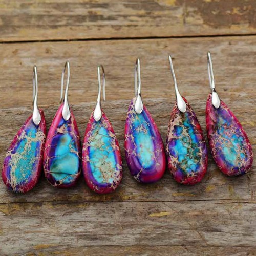Emperor Stone Crystal Happiness Earrings Emperor Stone Crystal Happiness Earrings