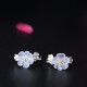 925 Sterling Silver Plum Blossom Floral Blessing Earrings 925 Sterling Silver Plum Blossom Floral Blessing Earrings