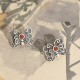 925 Sterling Silver Red Agate Butterfly Self-acceptance Jewelry Set 925 Sterling Silver Red Agate Butterfly Self-acceptance Jewelry Set